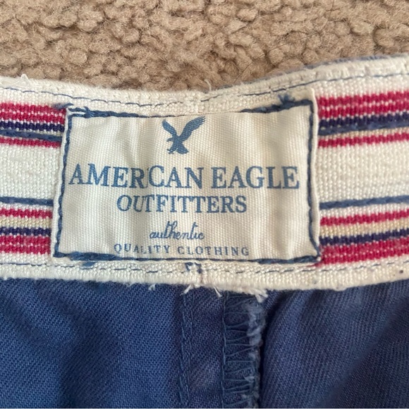 American Eagle Blue Pull-on Cargo Shorts Medium - Picture 3 of 9
